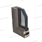 Aluminium Triple Galzed Tilt Turn Side Hung Window for Bedroom to Insulate Heat Insulation Profile