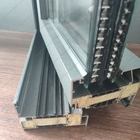 Thermal Break Strips Aluminum Folding System Windows Super Hardness Double Glazed Profile