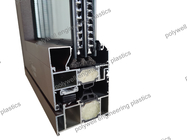 Aluminum Sliding Thermal Insulation Glass Window 3m Break Bridge PA66 Nylon