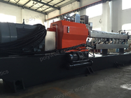 Double Screw Pa Raw Material Plastic Granulator Machine With Cutter