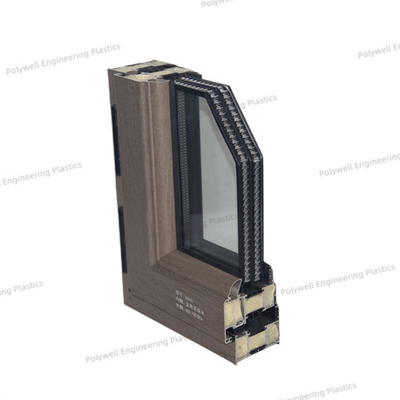 PA66 GF25 Broken Bridge Aluminum System Door And Window Sound Heat Insulation Profile