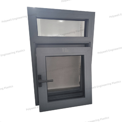 High Security Aluminum Thermal Break Sliding Doors Profile Glazing With Lever Lock