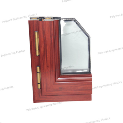 High Security Aluminum Thermal Break Sliding Doors Profile Glazing With Lever Lock