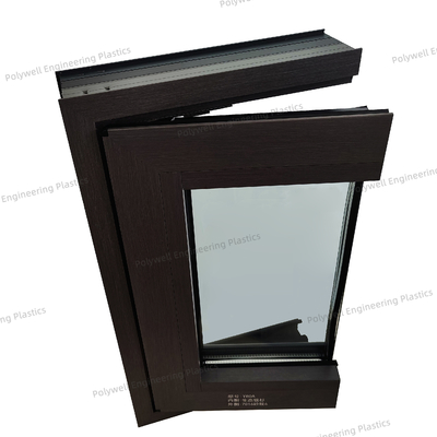 Safety Sound Aluminum Sliding Folding Casement Windows Heat Insulation For Shop