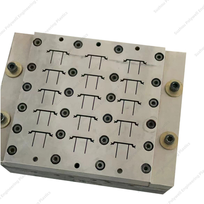 Multi Cavity Plastic Extrusion Dies Custom Type With HASCO Standard Steel Mold for Extruder