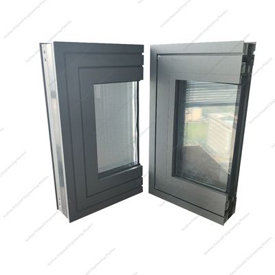 Aluminum Guide Rail Broken Bridge Structure Glass Window Frame High Temperature Resistant Profile