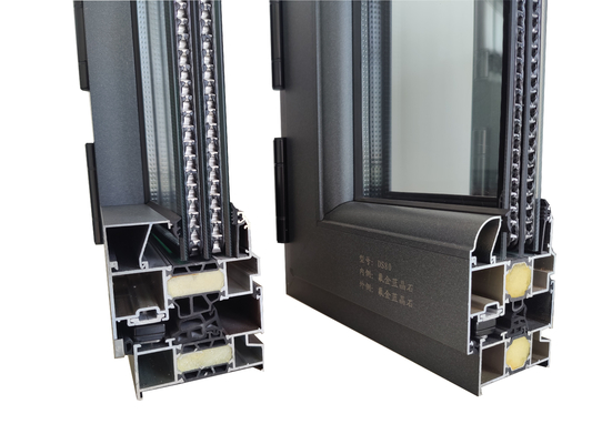 High Quality Color Structure Size Push-Pull Aluminum System Windows for Heat Insulation Profile