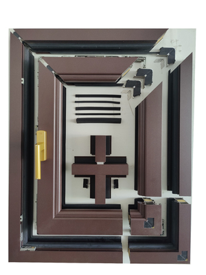 Security Double Glazing Aluminum Thermal Break Sliding Doors Profile