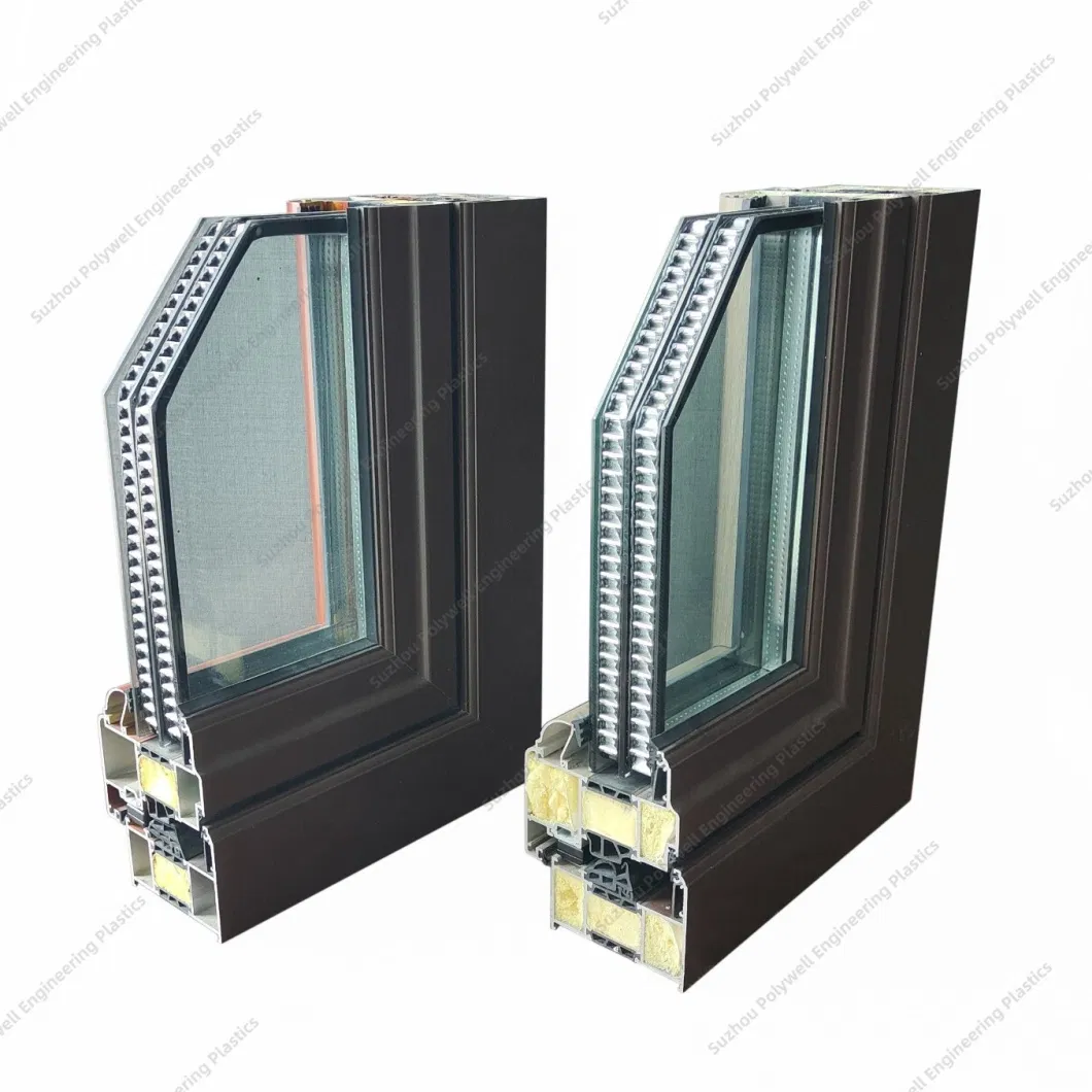 New Design Product Modern Aluminum Wooden Color White Various Customized Style Sliding/ Double-Hung System Window